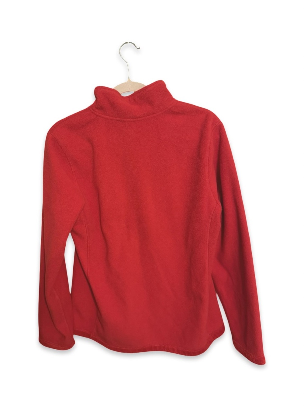 Jane Ashley Women’s Red Full Zip Fleece Jacket Size Medium - Picture 5 of 6